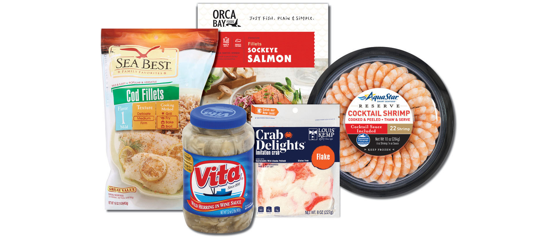 Seafood Product Collage